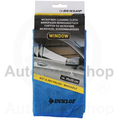 Microfiber cloth for windows cleaning 35x35cm. Dunlop